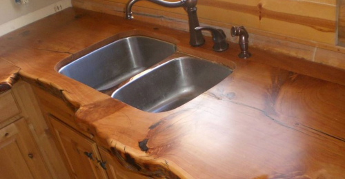 Beautiful Rustic Countertop To Match Your Dining Room Furniture