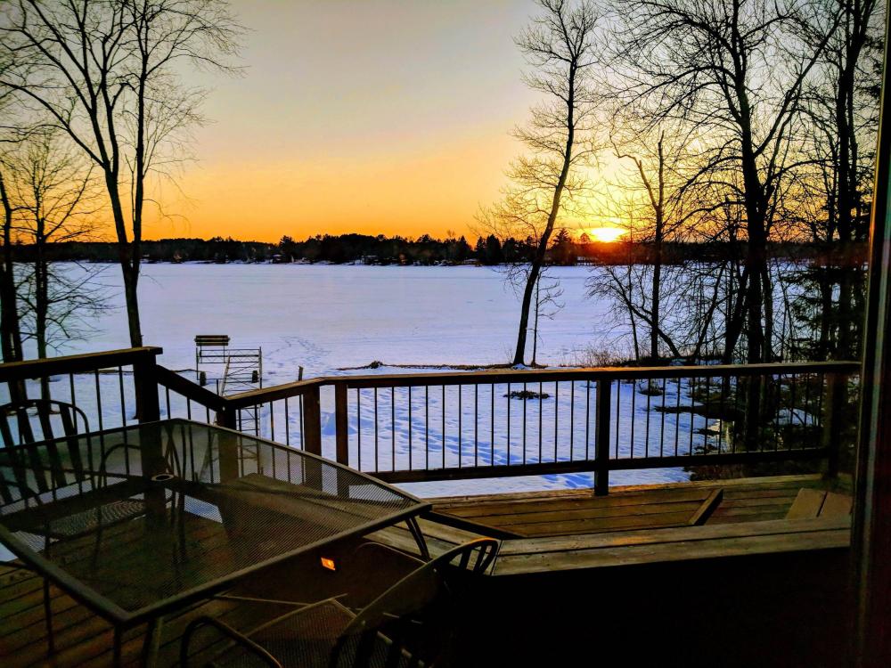 A Private Log Cabin on the Lake in Minnesota