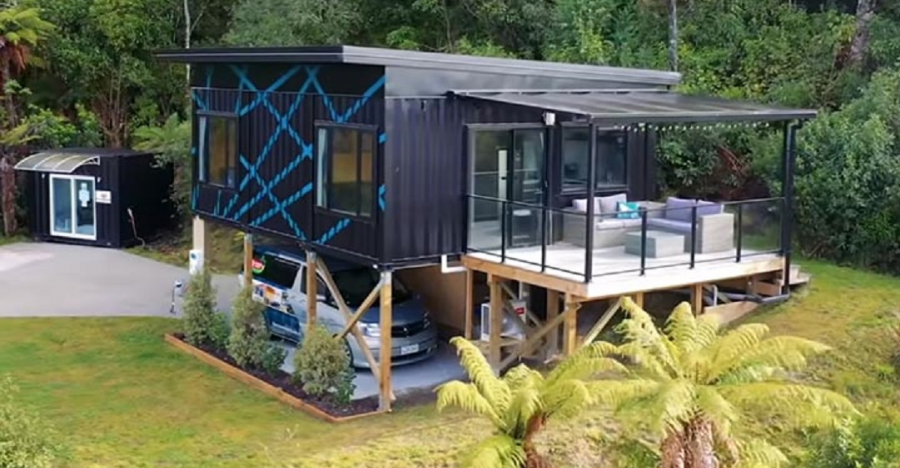 This Woman Designed Her Own Small House Made From 3 Shipping Containers