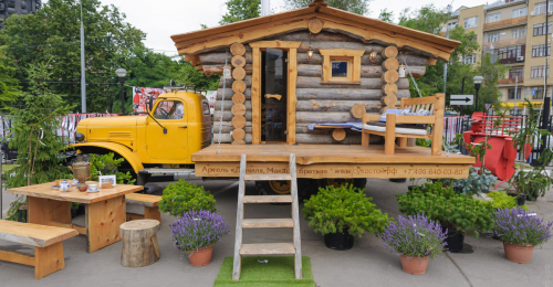 You Don't Want To Miss This Log Sauna On Wheels