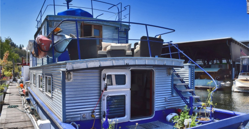 Tour a Beautiful Boat Featuring Elegant Fixtures and a One-of-a-kind Fireplace