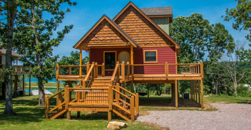 This Tree House Cottage Offers a 1,100 Square Foot Open Floor Plan