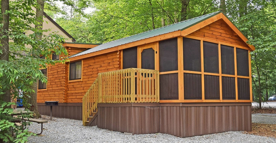 Lancaster Log Cabins – Real Portable Log Park Model Cabins