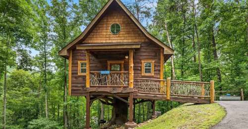 Unique Treehouse Cabin In The Beautiful Smoky Mountains