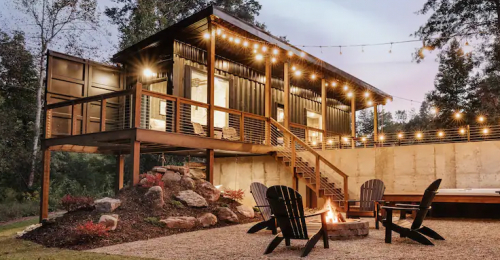 You Will Love This Container Home With Waterfall Feature