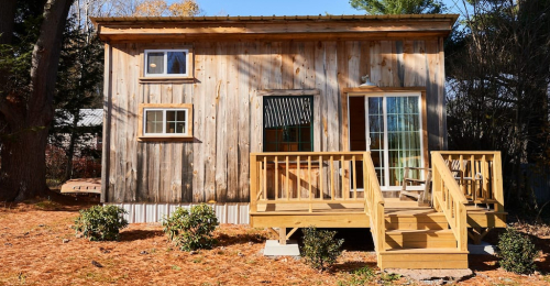 See This Charming Tiny House on a 12 Acre Farm