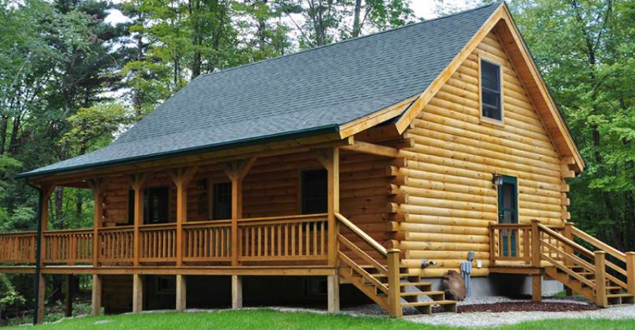 The Swiftwater Log Home Is Compact Yet Comfortable