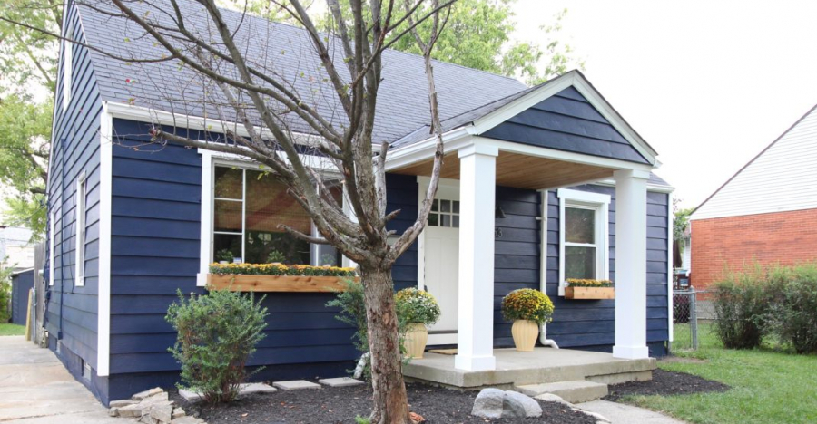 Every Detail Is Perfect Inside This Remodeled Navy Blue Small Cottage Home