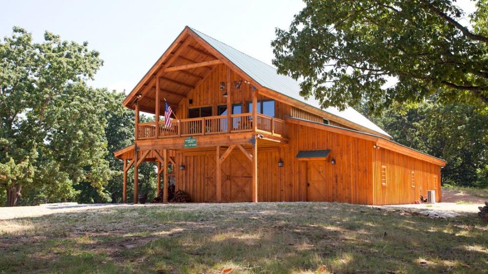 This Great Plains Western Horse Barn Has Storage Below and Loft Living