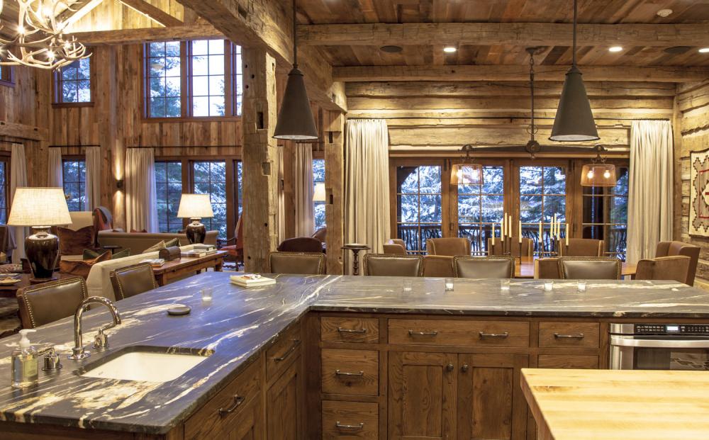 An Authentic Adirondack Style Log Home With Barn Board Details Throughout