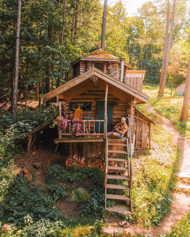 Off the Grid Cabin in the Green Mountains Of Vermont