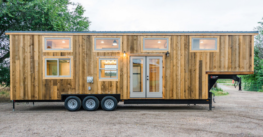 Cozy Living in Heathers 37ft Gooseneck Tiny House