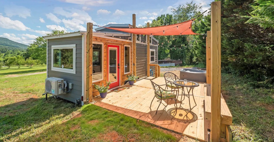 Magnolia Tiny Home, Private Hot Tub, Views of Lookout Mountain In Georgia