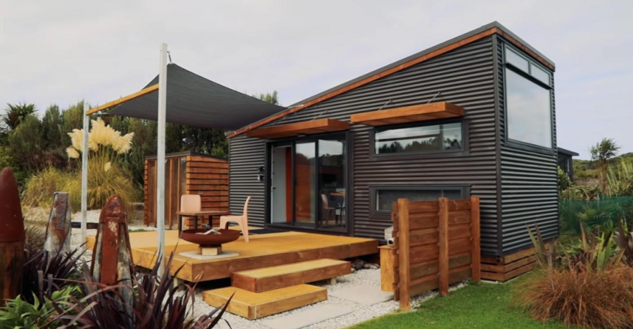 Nature Inspired Tiny Houses On The Beach In New Zealand