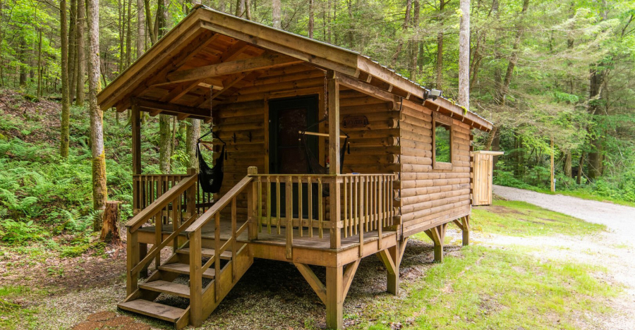 Peek Inside This Cozy Creek Cabin Located in the Red River Gorge, Kentucky