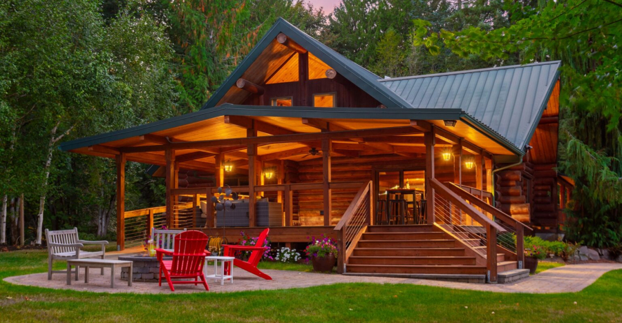 Tour Inside This Enchanting Custom Log Cabin